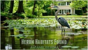 heron habitats found