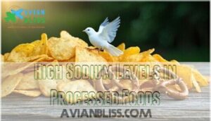 high sodium levels in processed foods