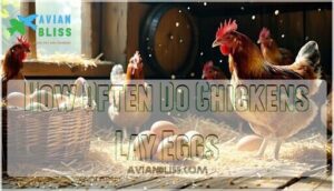 how often do chickens lay eggs