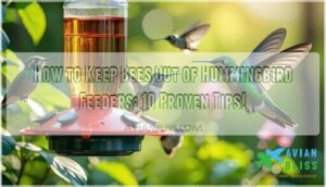 how to keep bees out of hummingbird feeders