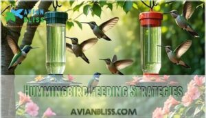 hummingbird feeding strategies