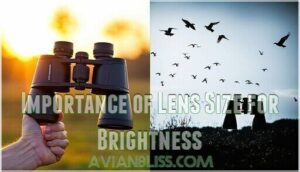 importance of lens size for brightness