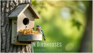 in birdhouses