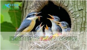 incorporating insects and seeds