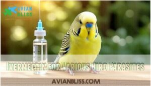 ivermectin for various bird parasites