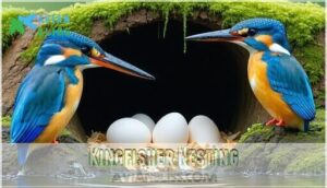 kingfisher nesting