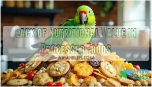 lack of nutritional value in processed foods
