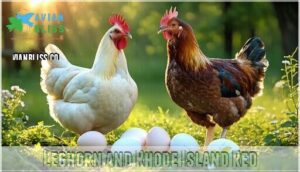 leghorn and rhode island red
