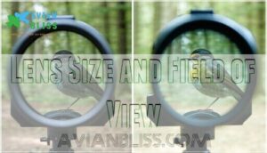lens size and field of view