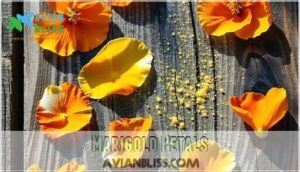 marigold petals