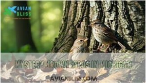 mystery brown birds in michigan