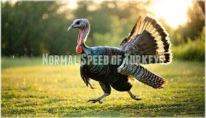 normal speed of turkeys