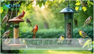 offering bird feeders offering bird feeders