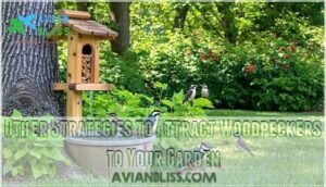 other strategies to attract woodpeckers to your garden