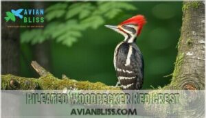 pileated woodpecker red crest
