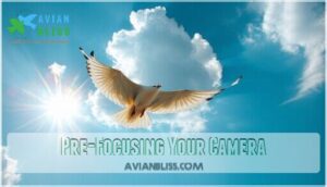 pre-focusing your camera