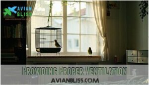 providing proper ventilation