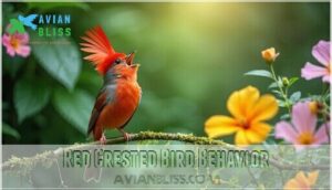 red crested bird behavior red crested bird behavior