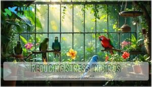 reducing stress in birds