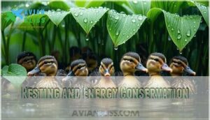 resting and energy conservation