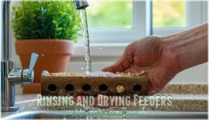 rinsing and drying feeders rinsing and drying feeders