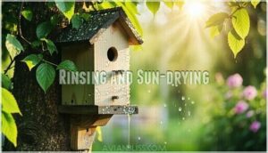 rinsing and sun-drying