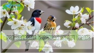 rose-breasted grosbeak unique traits