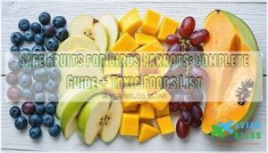 safe fruits for birds parrots