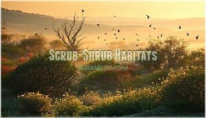 scrub-shrub habitats
