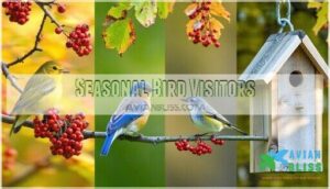 seasonal bird visitors
