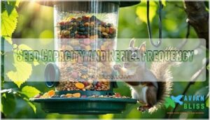 seed capacity and refill frequency