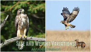 size and weight variations