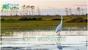 snowy egret habitat
