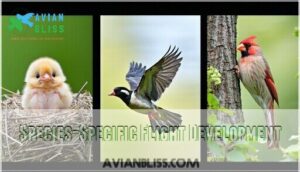 species-specific flight development
