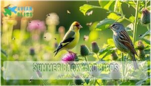 summer backyard birds