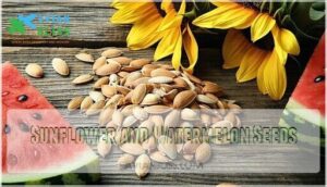 sunflower and watermelon seeds
