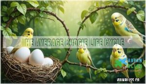 the average budgie life cycle