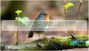 the robin's spring migration