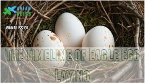 the timeline of eagle egg laying