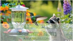 tips for choosing the best hummingbird feeder
