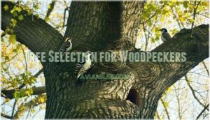 tree selection for woodpeckers