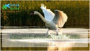 trumpeter swan size and weight