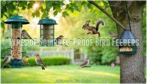 types of squirrel-proof bird feeders