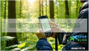 using interactive maps and tools