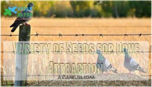variety of seeds for dove attraction
