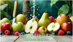 washing and peeling
