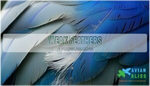 weak feathers