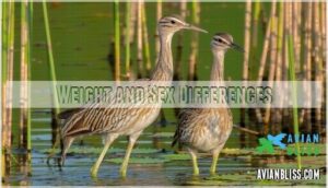 weight and sex differences