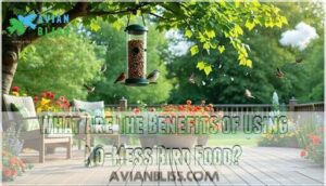 what are the benefits of using no-mess bird food