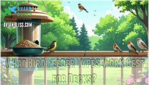what bird feeder types work best for decks